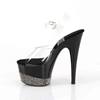 Pleaser - ADORE7083 Sandale à bride à la cheville, Pole dance chaussures - Chaussures de pole dance - Noir/Noir Product image
